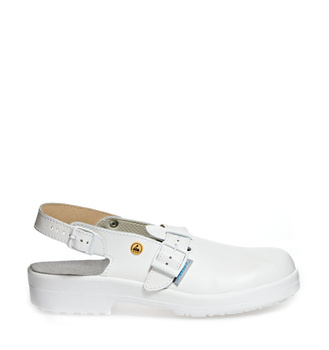 Safety Sandals with Membrane CLASSIC 000 Abeba White SB ESD