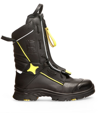 Firefighting Shoes with Membrane FALCON 832 Protektor Black-Yellow F2A