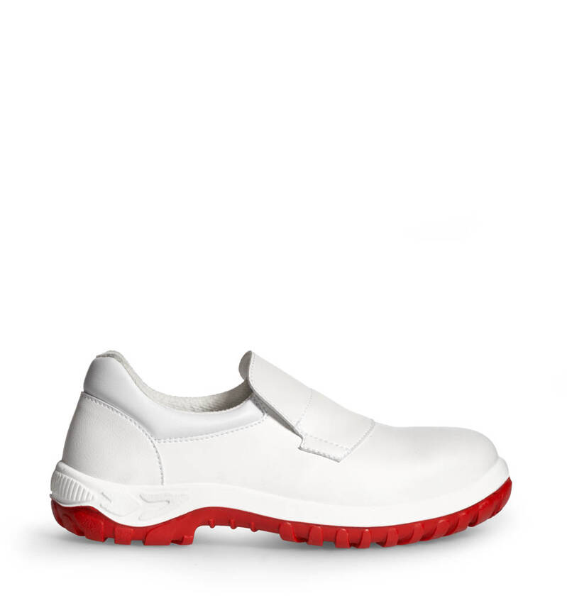 Safety Shoes BASIC 171 Abeba White Red Sole S2