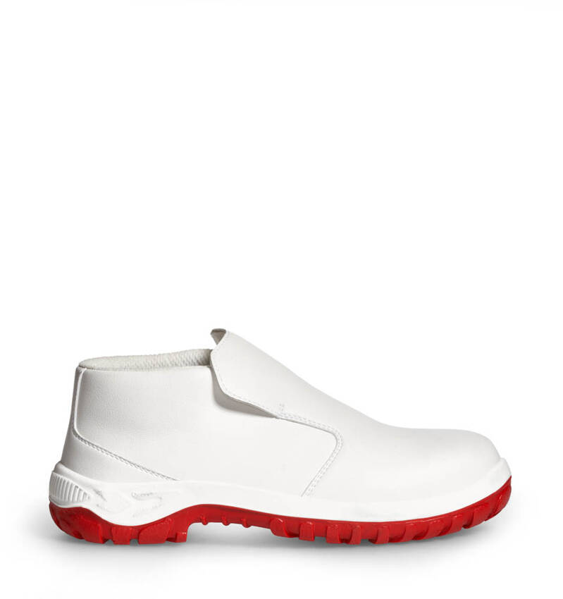 Safety Shoes BASIC 432 Abeba White Red Sole S2